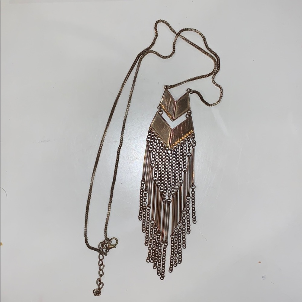 Gold Boho Tassel Necklace